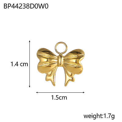 304 Stainless Steel Pendants STAS-OY002-54G-1