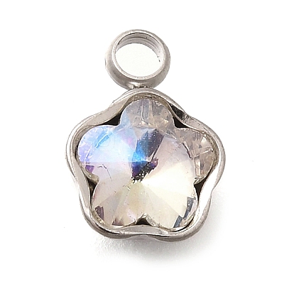 304 Stainless Steel Pendants STAS-Q346-02P-04-1