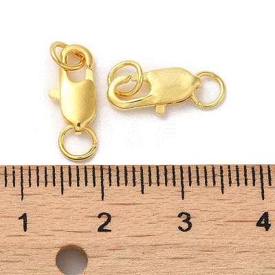 Brass Lobster Claw Clasps KK-P249-05B-G-1