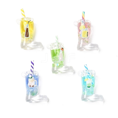 Transparent Acrylic Pendants OACR-M005-01-1
