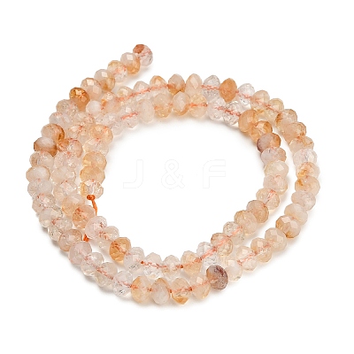 Heated Natural Citrine Beads Strands GG-CBA41EF-B01-6x4mm-1
