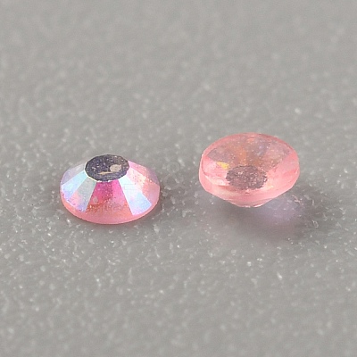 Transparent Flat Back Resin Rhinestone Cabochons RESI-TAC0010-72C-01-1