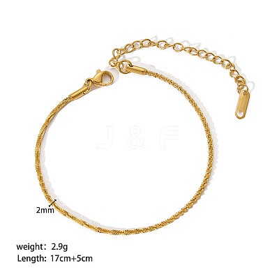 Stylish 304 Stainless Steel Mesh Chain Bracelets for Women LS-XR9988-1-1