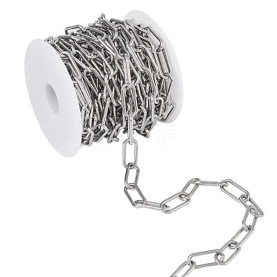 304 Stainless Steel Paperclip Chains YS-TAC0003-02P-1