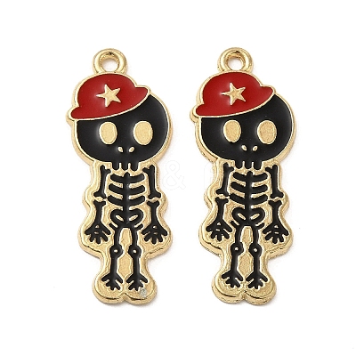 Alloy Enamel Pendants ENAM-G211-02G-01-1