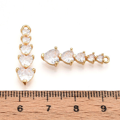 Brass Micro Pave Cubic Zirconia Pendants KK-N261-118B-G-1