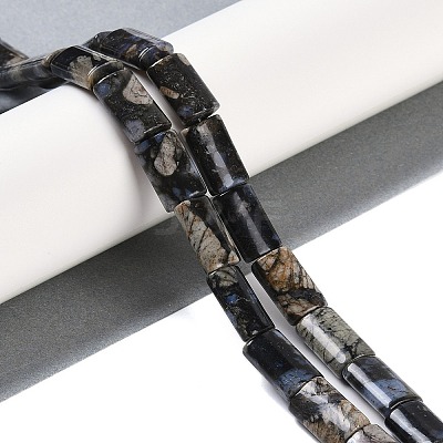 Natural Glaucophane Beads Strands G-C141-G01-01-1