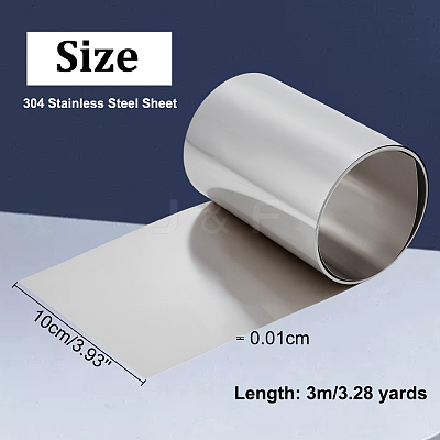 304 Stainless Steel Sheet STAS-WH0051-003P-03-1