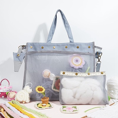 1Pc PVC Shoulder Yarn Storage Bag DIY-CP0011-52A-1