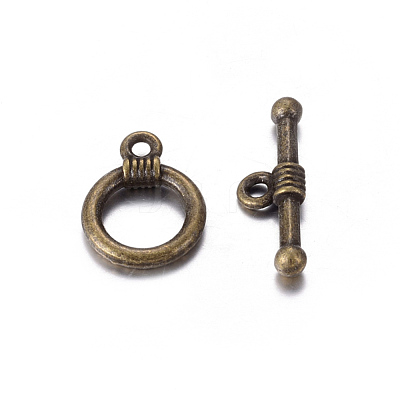 Tibetan Style Alloy Toggle Clasps MLF0034Y-NF-1
