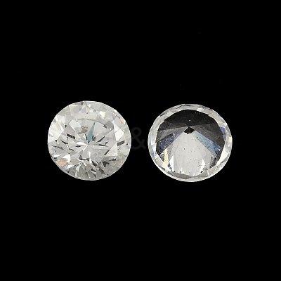 Diamond Shaped Cubic Zirconia Pointed Back Cabochons ZIRC-R004-14mm-01-1