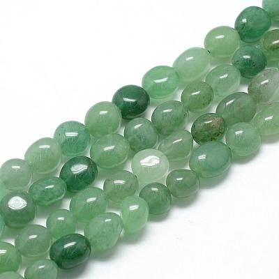 Natural Green Aventurine Beads Strands G-R445-8x10-22-1