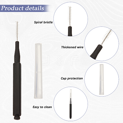 Plastic Cleaning Brushes AJEW-WH20020-195H-1