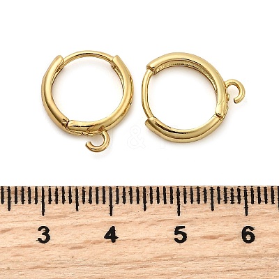 Brass Hoop Earring Findings KK-C134-24G-1