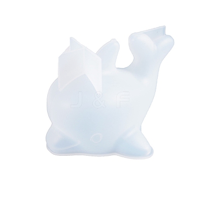 3D Dolphin Silicone Molds X-DIY-K017-12-1