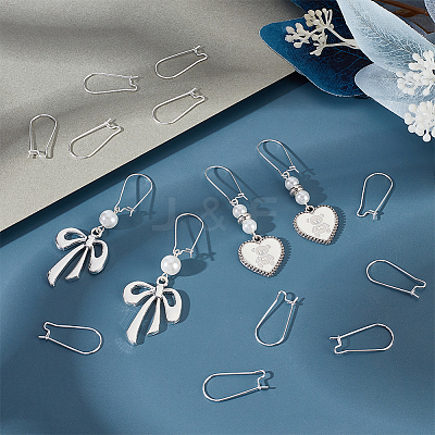 100Pcs 304 Stainless Steel Hoop Earring Findings STAS-BBC0005-94S-02-1