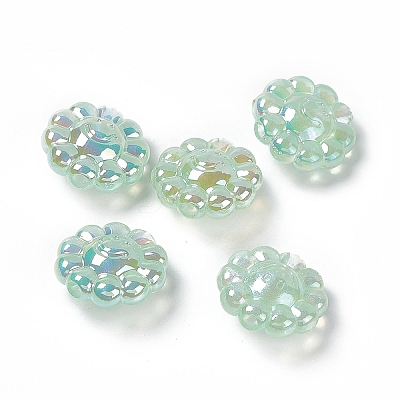 UV Plating Acrylic European Beads PACR-M003-05B-1