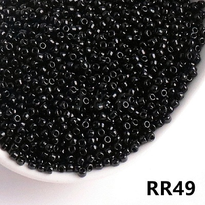 Opaque 11/0 Glass Seed Beads SEED-I013-2mm-RR49-1