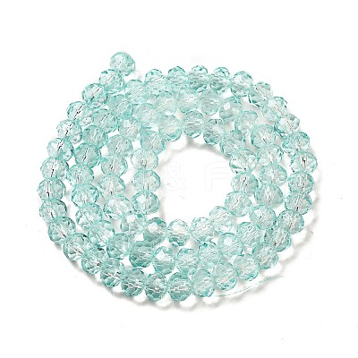 Transparent Baking Paint Glass Beads Strands DGLA-A034-T6mm-D01-1