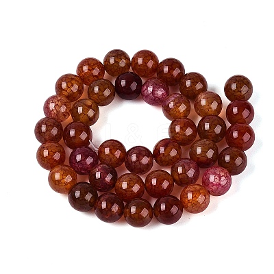 Dyed Natural Agate Beads Strands G-Q606-45A-05-1