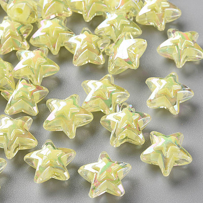 Transparent Acrylic Beads TACR-S152-11B-07-1