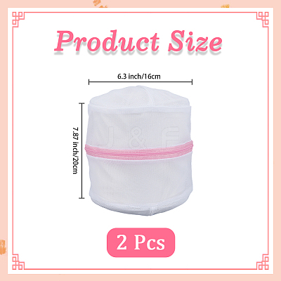 2Pcs Polyester Laundry Drawstring Bags ABAG-DJ0001-31-1