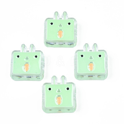 Transparent Acrylic Beads ACRC-S039-10B-1