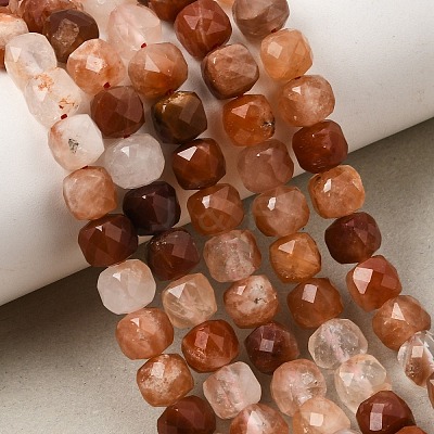 Natural Red Rabbit Hair Rutilated Quartz Beads Strands GG-CBA4808-B02-04-1
