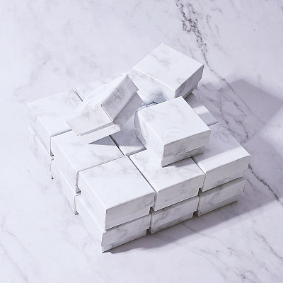 Paper Cardboard Jewelry Ring Boxes LS-X3-CBOX-E012-05A-1
