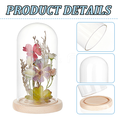 Glass Dome Cover AJEW-WH0348-295I-1