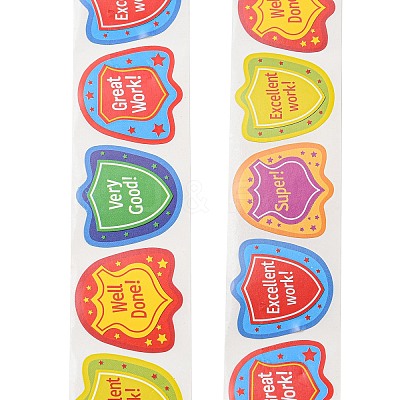 6 Styles Self-Adhesive Paper Cartoon Reward Stickers DIY-A049-02C-1