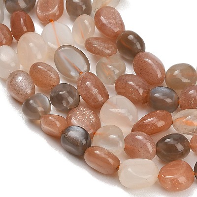 Natural Multi-Moonstone Beads Strands GG-CBAC61B-B03-01-1
