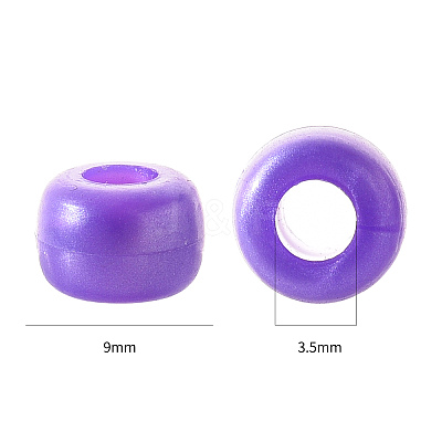Plastic Pearlized Beads KY-YW0001-09-1