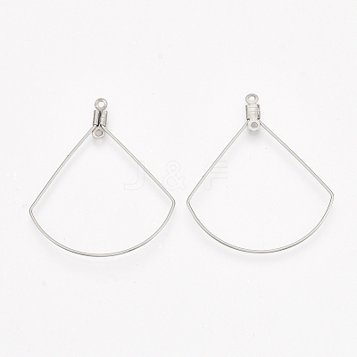 Tarnish Resistant 304 Stainless Steel Wire Pendants X-STAS-S103-11-1