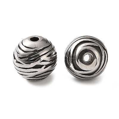 304 Stainless Steel Beads SA-CBA043D-01E-AS-1