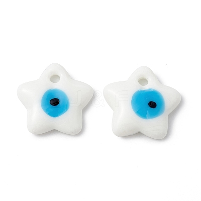 Handmade Evil Eye Lampwork Pendants LAMP-I026-12B-1