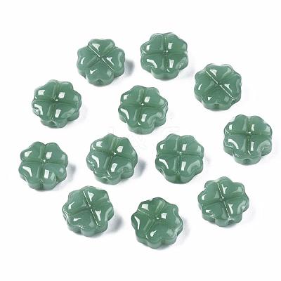 Spray Painted Glass Beads GLAA-N035-019-A01-1
