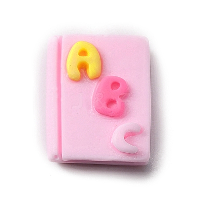 Teachers' Day Opaque Resin Cabochons LS-CRES-WH0001-57E-1