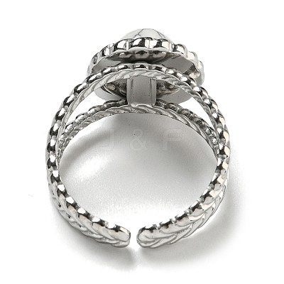 304 Stainless Steel Open Cuff Rings RJEW-C079-13P-01-1