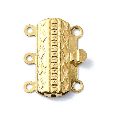 Ion Plating(IP) 304 Stainless Steel Box Clasp STAS-Q318-01G-1