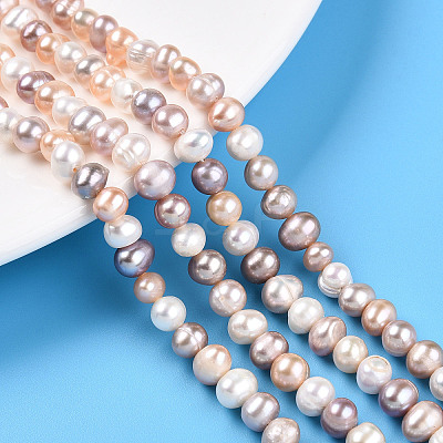 Natural Cultured Freshwater Pearl Beads Strands PEAR-N013-05C-04-1