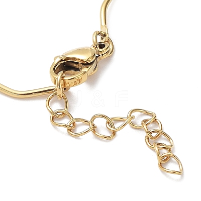 Ion Plating(IP) 304 Stainless Steel Twist Bar Link Chain Bracelet X-BJEW-K226-06G-1