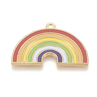 Alloy Enamel Pendants X-ENAM-S115-030-1