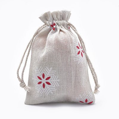 Polycotton(Polyester Cotton) Packing Pouches Drawstring Bags ABAG-T006-A18-1