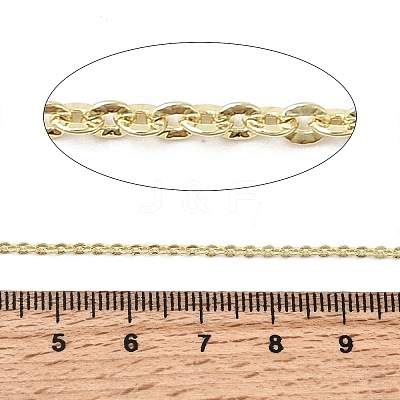 Brass Textured Cable Chains CHC-Z002-01G-1