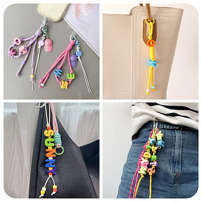 40Pcs 5 Styles UV Plating Opaque Acrylic European Beads OACR-TA0004-91-1