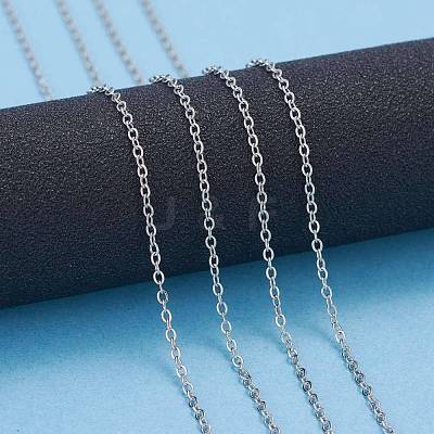 Tarnish Resistant 304 Stainless Steel Cable Chains CHS-F007-01P-A-1