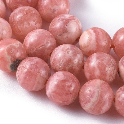 Natural Argentina Rhodochrosite Beads Strands G-I193-13E-1