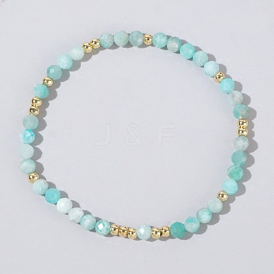 Natural Stone Bead Stretch Bracelets for Women CE2200-3-1