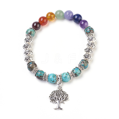 Chakra Jewelry BJEW-JB03829-01-1